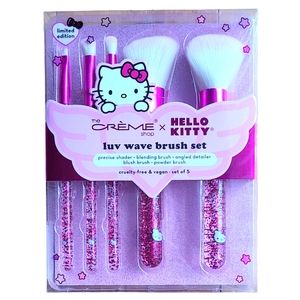 Hello Kitty X The Creme Shop Luv Wave Makeup Brush Set of 5